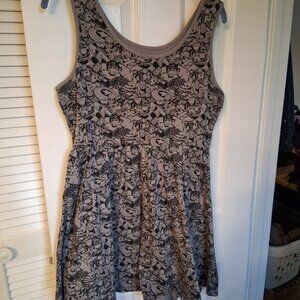 Marvel by Her Universe Dress, Size XL, Grey/Black